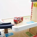 Drewniany garaż wielopoziomowy służby ratunkowe, zabawka, dzieci Le Toy Van Le Toy Van