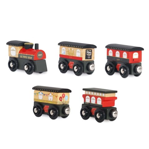 Drewniany pociąg Royal Express zestaw z wagonami zabawka, dzieci Le Toy Van Le Toy Van