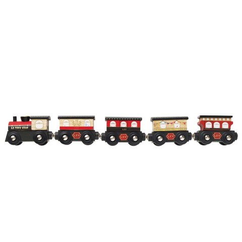 Drewniany pociąg Royal Express zestaw z wagonami zabawka, dzieci Le Toy Van Le Toy Van