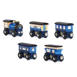 Drewniany pociąg Twilight zestaw z wagonami, zabawka dla dzieci, Le Toy Van Le Toy Van