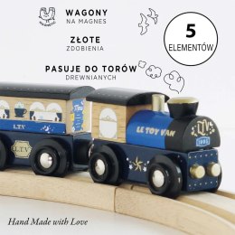 Drewniany pociąg Twilight zestaw z wagonami, zabawka dla dzieci, Le Toy Van Le Toy Van