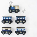 Drewniany pociąg Twilight zestaw z wagonami, zabawka dla dzieci, Le Toy Van Le Toy Van