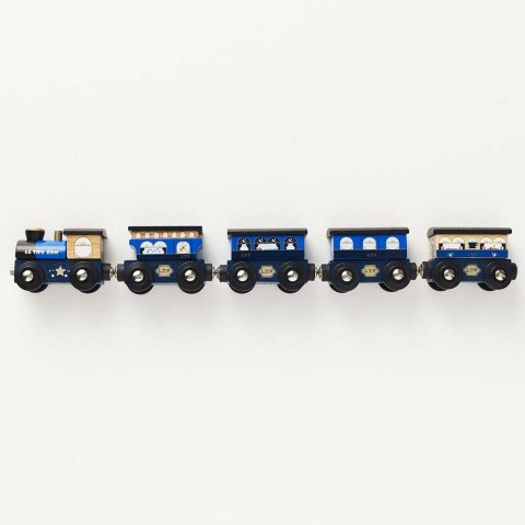 Drewniany pociąg Twilight zestaw z wagonami, zabawka dla dzieci, Le Toy Van Le Toy Van