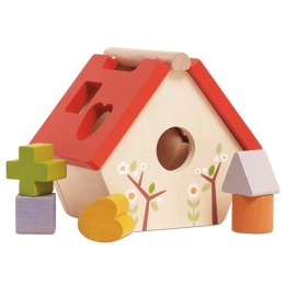 Drewniany sorter kształtów domek dla ptaków, zabawka edukacyjna, Le Toy Van Le Toy Van
