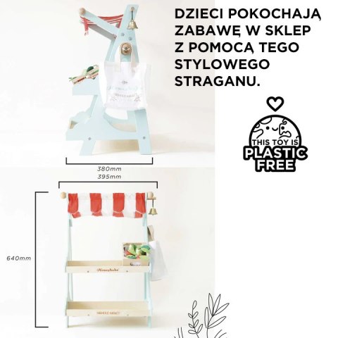 Drewniany stragan, zabawa w sklep supermarket zabawka dla dzieci Le Toy Van Le Toy Van