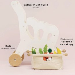 Drewniany wózek na zakupy, zabawka dla dzieci, zabawa w sklep, Le Toy Van Le Toy Van