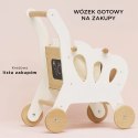 Drewniany wózek na zakupy, zabawka dla dzieci, zabawa w sklep, Le Toy Van Le Toy Van