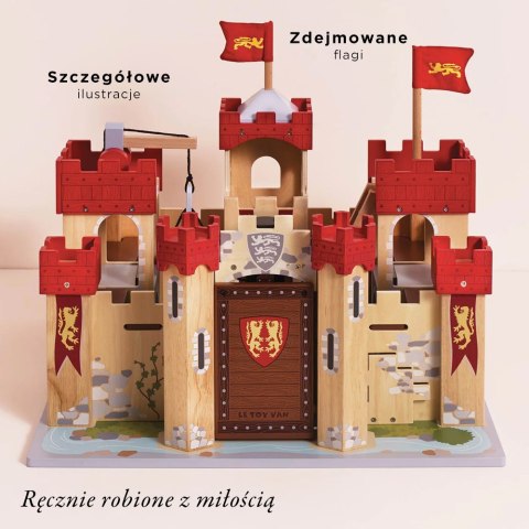 Drewniany zamek Lionheart, zabawka dla dzieci, domek dla lalek, Le Toy Van Le Toy Van