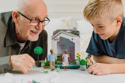 Lalki do domku dla lalek babcia i dziadek zestaw Billie, zabawka, Lundby MICKI
