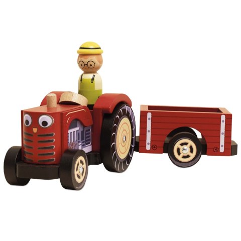 Traktor Drewniany z Przyczepą dla Dzieci Zabawka Le Toy Van Le Toy Van