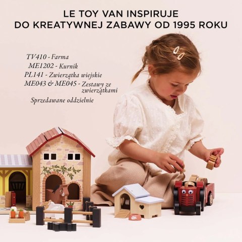 Traktor Drewniany z Przyczepą dla Dzieci Zabawka Le Toy Van Le Toy Van