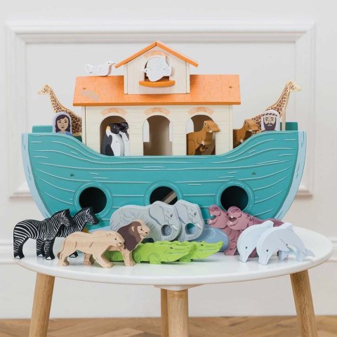 Wielka Arka Noego, zabawka dla dzieci, figurki statek zwierzątka Le Toy Van Le Toy Van