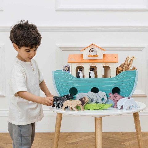 Wielka Arka Noego, zabawka dla dzieci, figurki statek zwierzątka Le Toy Van Le Toy Van