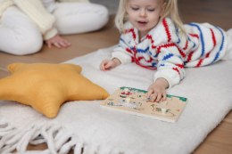 Drewniana układanka puzzle z uchwytami Hello Kitty sorter kształtów zabawka MICKI