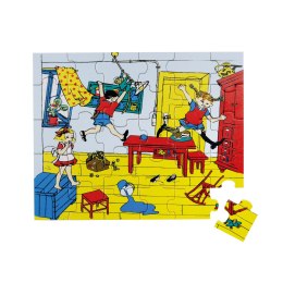 Drewniane puzzle Pippi Langstrumpf 30 szt. edukacyjna zabawka dla dzieci MICKI
