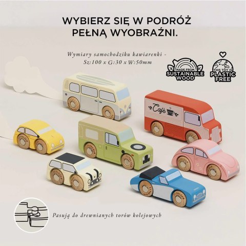Drewniane samochody vintage zestaw, zabawka dla dzieci, auta Le Toy Van Le Toy Van