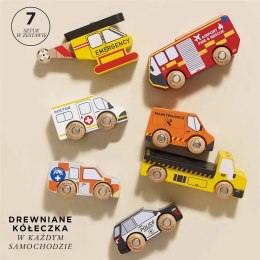 Drewniane służby ratunkowe zestaw, samochody zabawka dla dzieci, Le Toy Van Le Toy Van