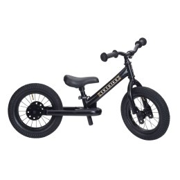 Pierwszy rowerek trójkołowy dziecięcy biegowy 2w1 czarny dla dzieci Trybike CoandCo