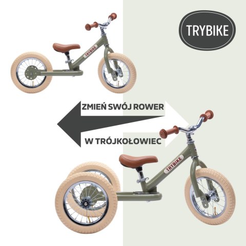 Pierwszy rowerek trójkołowy dziecięcy biegowy 2w1 niebieski balans Trybike CoandCo