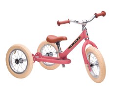 Pierwszy rowerek trójkołowy dziecięcy biegowy 2w1 różowy matowy Trybike CoandCo