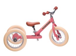 Pierwszy rowerek trójkołowy dziecięcy biegowy 2w1 różowy matowy Trybike CoandCo