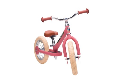 Pierwszy rowerek trójkołowy dziecięcy biegowy 2w1 różowy matowy Trybike CoandCo