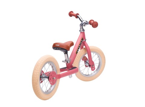 Pierwszy rowerek trójkołowy dziecięcy biegowy 2w1 różowy matowy Trybike CoandCo