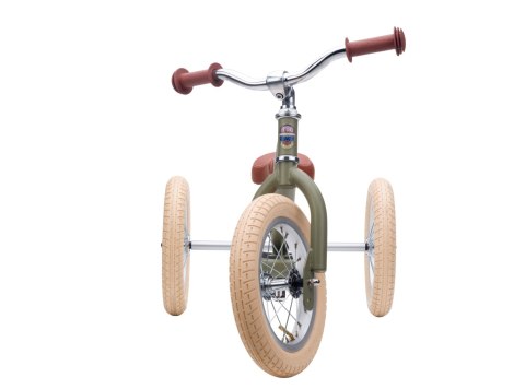 Pierwszy rowerek trójkołowy dziecięcy biegowy 2w1 zielony matowy Trybike CoandCo