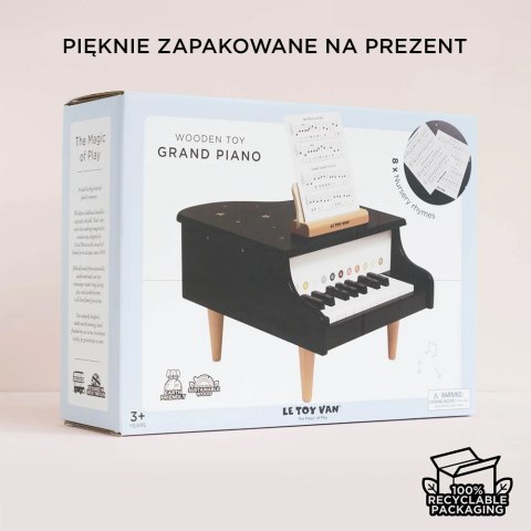Drewniany fortepian edukacyjna zabawka dla dzieci pianino muzyka Le Toy Van Le Toy Van
