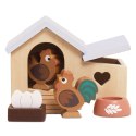 Drewniany kurnik zestaw, mebelki do domku dla lalek, zabawka, Le Toy Van Le Toy Van