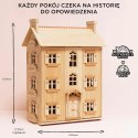 Naturalny drewniany domek dla lalek, zabawka dla dzieci, lalki, Le Toy Van Le Toy Van