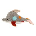 Pierwsza przytulanka Delfin 33cm patchworkowa zabawka dla dzieci sigikid Sigikid