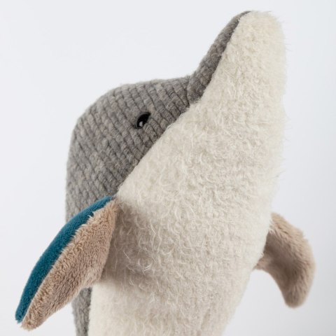 Pierwsza przytulanka Delfin 33cm patchworkowa zabawka dla dzieci sigikid Sigikid