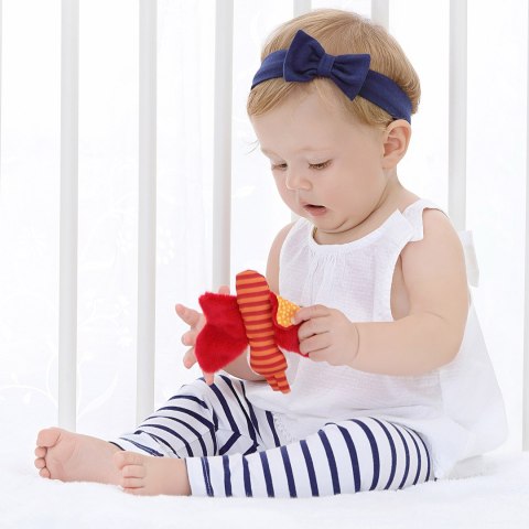 Pierwsza przytulanka Motylek pomarańczowy szeleścik dla dzieci sigikid Sigikid