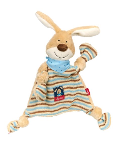 Pierwsza przytulanka komforter Króliczek szmatka maskotka 27cm sigikid Sigikid