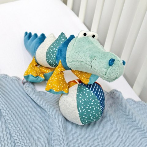 Pierwsza przytulanka pluszowy Krokodyl 43cm patchworkowa maskotka sigikid Sigikid