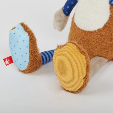 Pierwsza przytulanka pluszowy Lis 39cm patchworkowa maskotka dzieci sigikid Sigikid