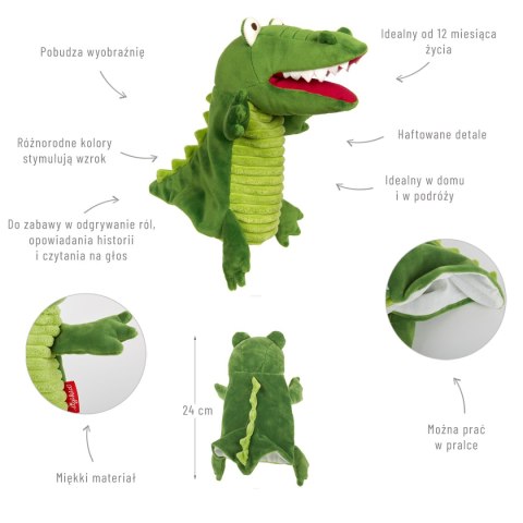 Pluszowa pacynka Krokodyl maskotka teatrzyk zabawka dla dzieci sigikid Sigikid