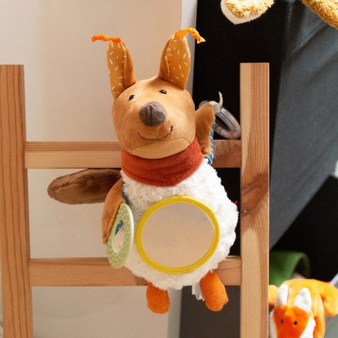 Zabawka rozwojowa Wiewiórka szeleścik grzechotka gryzaczek lusterko sigikid Sigikid