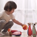 Zestaw miękkie kręgle dla dzieci zabawka rozwojowa patchwork gra sigikid Sigikid