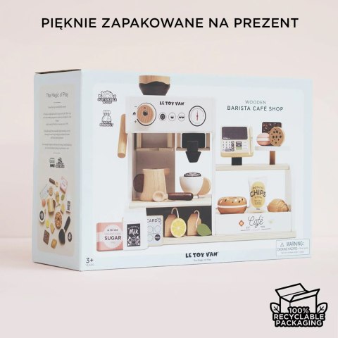 Drewniana kawiarnia dla dzieci, sklep, zabawa w odgrywanie ról, Le Toy Van Le Toy Van
