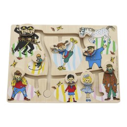 Drewniana układanka puzzle labirynt edukacyjna zabawka dla dzieci Pippi MICKI