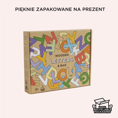 Drewniane literki, zabawka układanka edukacyjna nauka dla dzieci Le Toy Van Le Toy Van