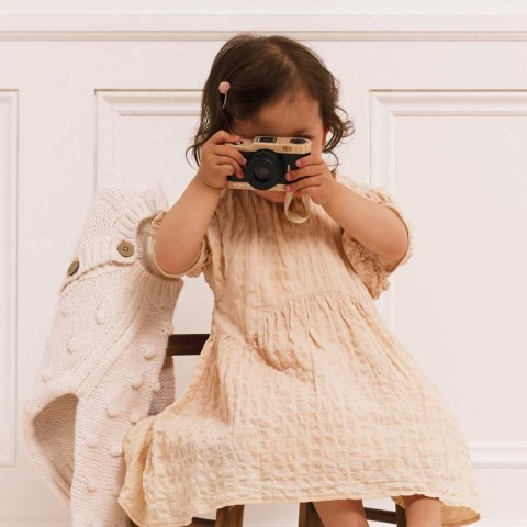 Drewniany aparat fotograficzny retro z kalejdoskopem, zabawka, Le Toy Van Le Toy Van