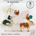 Zestaw drewniana Farma ze zwierzętami traktorem i wyposażeniem Le Toy Van Le Toy Van