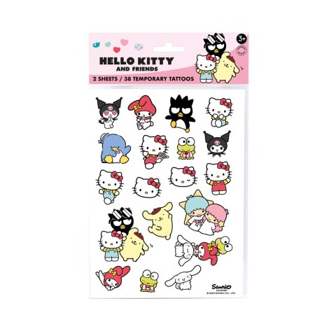 Zmywalne dziecięce tatuaże, zestaw 38 sztuk zabawka dla dzieci Hello Kitty MICKI