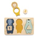Drewniane Puzzle Edukacyjne - Nauka Liczenia Trixie Baby