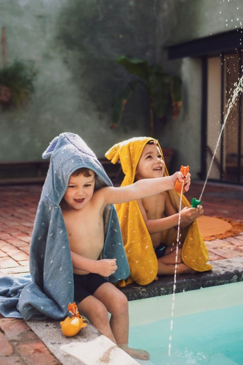 Ręcznik Kąpielowy z Kapturem 70 x 130cm - Słoń Trixie Baby