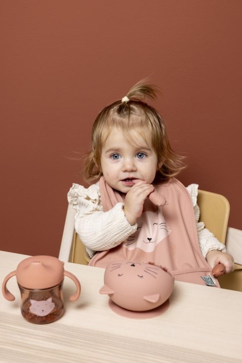 Zestaw do karmienia Miseczka z przyssawką i łyżeczką Kot 4m+ Trixie Baby