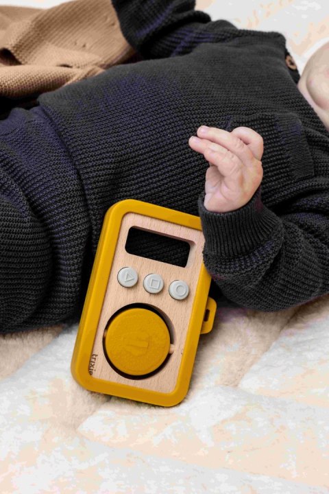 Drewniany silikonowy aparat dla niemowląt - Lew Trixie Baby